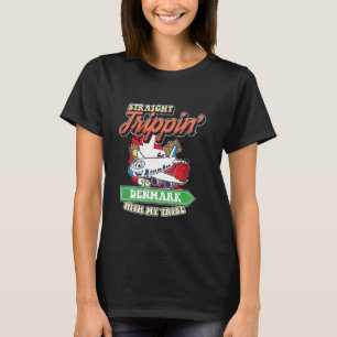 Camiseta Hetero Viajando Para A Dinamarca Com Minha Família