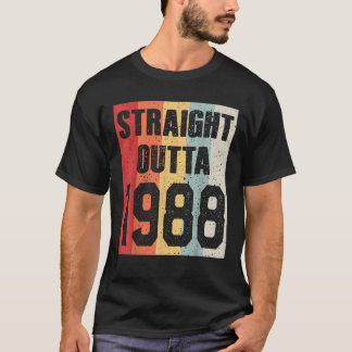Camiseta Hetero Vintage Out 1988 Funny Retro Birthday D