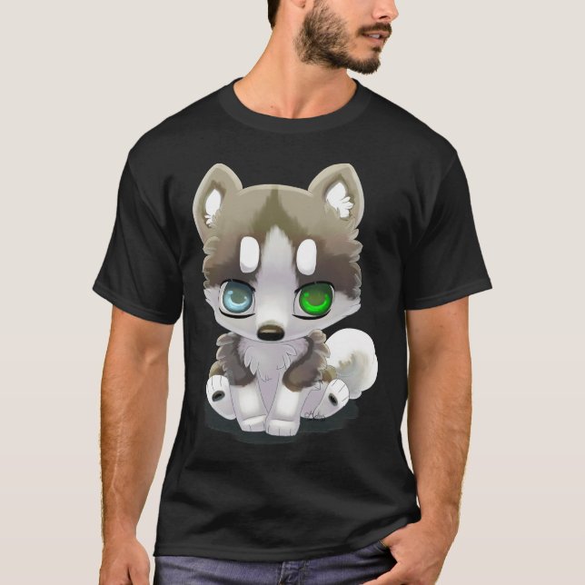 Camiseta Heterocromia Rouco castanho-torta (Frente)