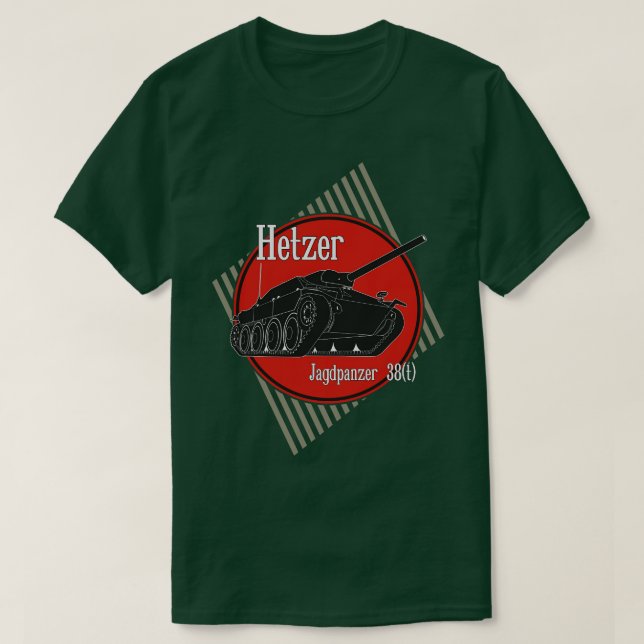 Camiseta Hetzer: Destruidor de tanque alemão (Frente do Design)