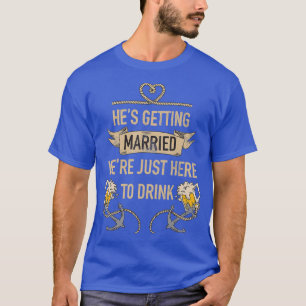 Camiseta Hex27S Conseguindo Padrinhos de casamento Casados 