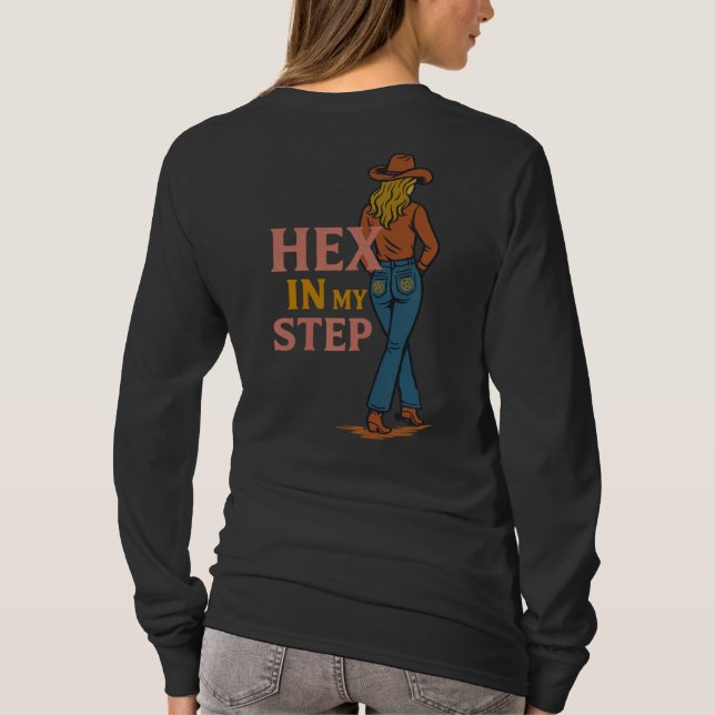 Camiseta Hex No Meu Passo Longa Folga (Verso)