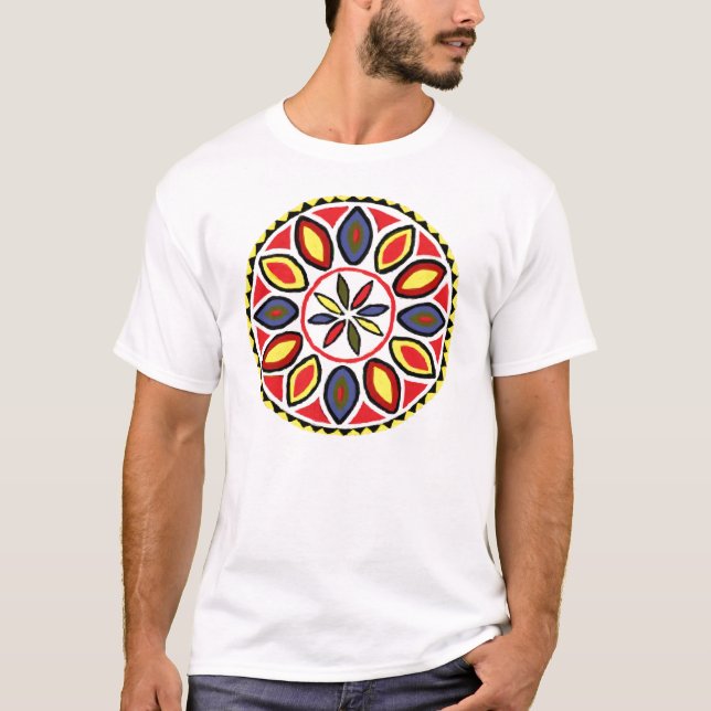 Camiseta Hex Pensilvânia-Holandês da boa sorte do pai (Frente)