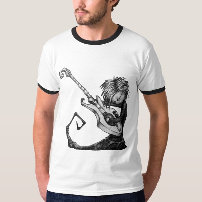 Camiseta Hex T da guitarra elétrica (Frente)