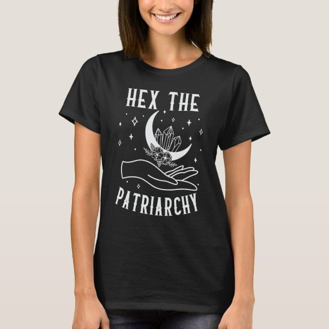 Camiseta Hex The Patriarchy Feminist Tarot Witch Feminism (Frente)