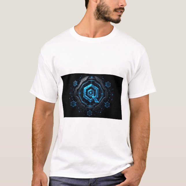 Camiseta Hexagonal do Circuito Quant Overledger (Frente)