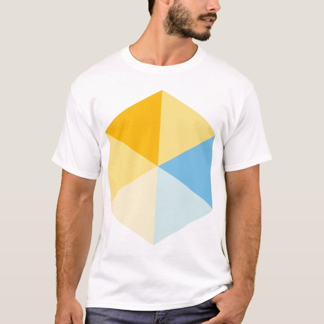 Camiseta Hexágono a cores 03 (Frente)