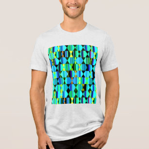Camiseta Hexágonos e Triângulos Geométricos Modernos