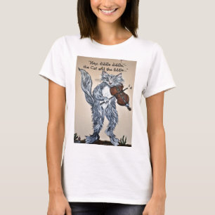 Camiseta "Hey, Diddle Diddle, o gato e o violino "