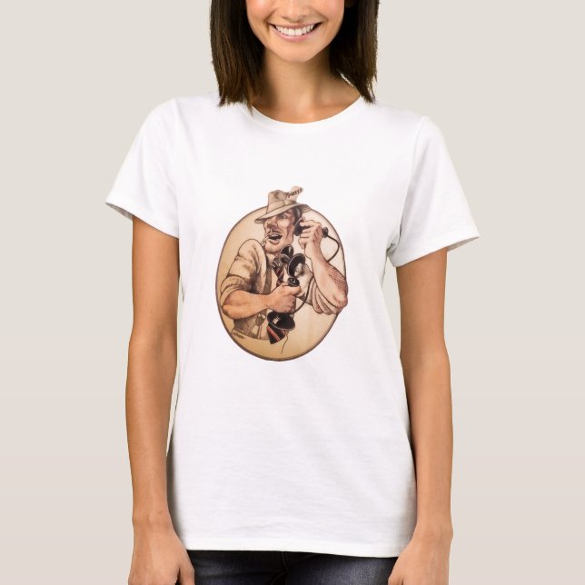 Camiseta Hey o querido, consegue-me reescrever (Frente)