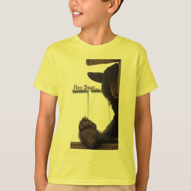 Camiseta Hey urso… (Frente)