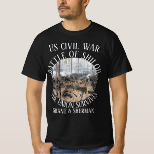 CAMISETA HG SHILOH GUERRA CIVIL DOS EUA GRANT & SHERMAN