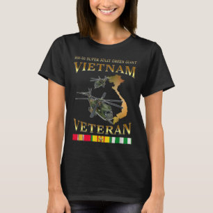 Camiseta Hh-53 Super Jolly Green Giant Helicopter Vietnam V