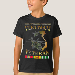 Camiseta Hh-53 Super Jolly Green Giant Helicopter Vietnam V