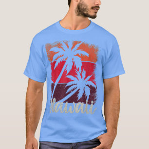 Camiseta HI Aloha Summer Tropical Beach Palm Trees Retro Ha