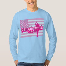 "Hi Kamala" - Camisa-T masculina (sem slogan)