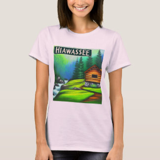 Camiseta Hiawassee, camiseta-T da Cabina de Montanha GA
