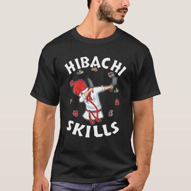 Camiseta Hibachi Connoisseur Gifts Hibachi Chef Costume Hib (Frente)