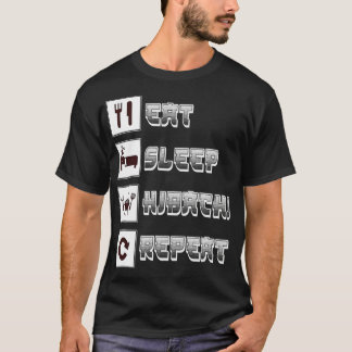 Camiseta Hibachi  Eat Sleep Hibachi Grill Repeat  Food