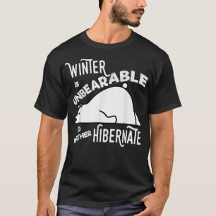 Camiseta Hibernação do Urso do Norte com Sono Bonito