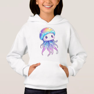 Camiseta Hibi Style Moon Jellyfish Hoodie