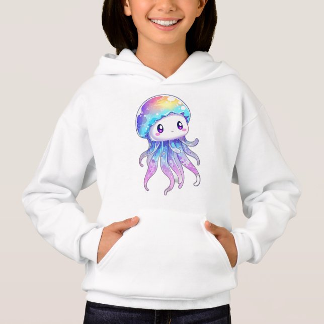 Camiseta Hibi Style Moon Jellyfish Hoodie (Frente)