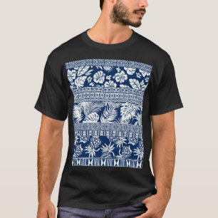 Camiseta Hibiscus, folhas: papel de parede do ornamento hav