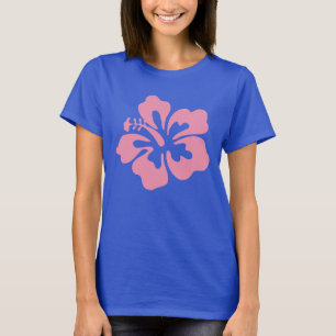 Camiseta Hibiscus rosa pálido