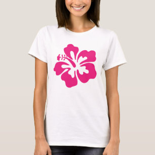 Camiseta Hibiscus Rosa Quente