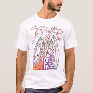 Camiseta Híbrido da vida do reciclar/relação