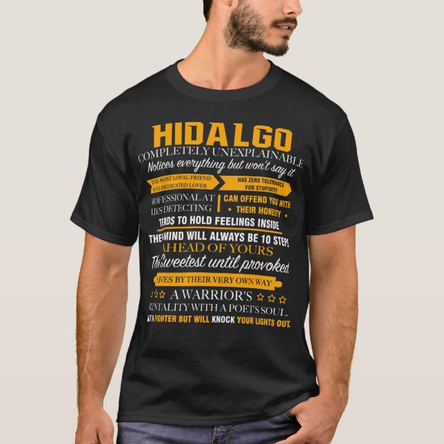Camiseta HIDALGO completamente inexplicável (Frente)