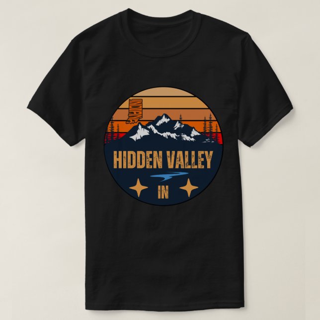 Camiseta Hidden Valley, Indiana (Frente do Design)