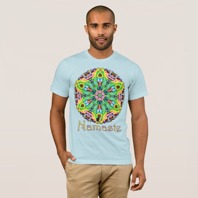 Camiseta Hidra Namaste Caleidoscópio (Frente Completa)
