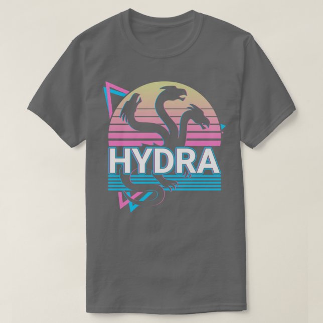 Camiseta Hidra - Retrô de mitologia grega antiga (Frente do Design)