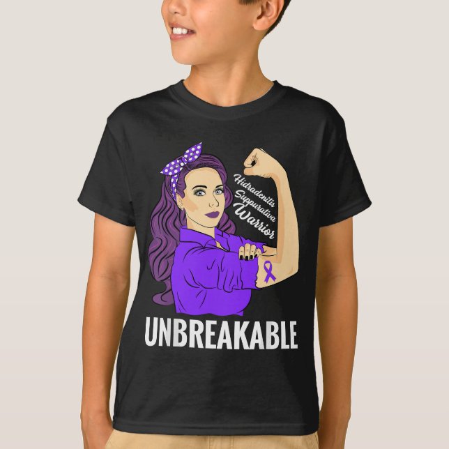 Camiseta Hidradenite Supurativa Atenção ao Guerreiro HS (Frente)