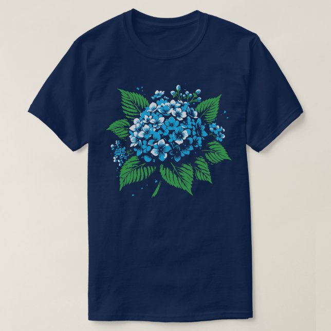 Camiseta Hidrangea (Frente do Design)