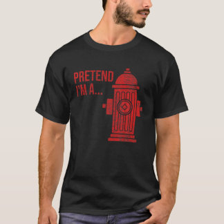 CAMISETA HIDRANTE DE FOGO HALLOWEEN CUSTA PRETENDER QUE SOU