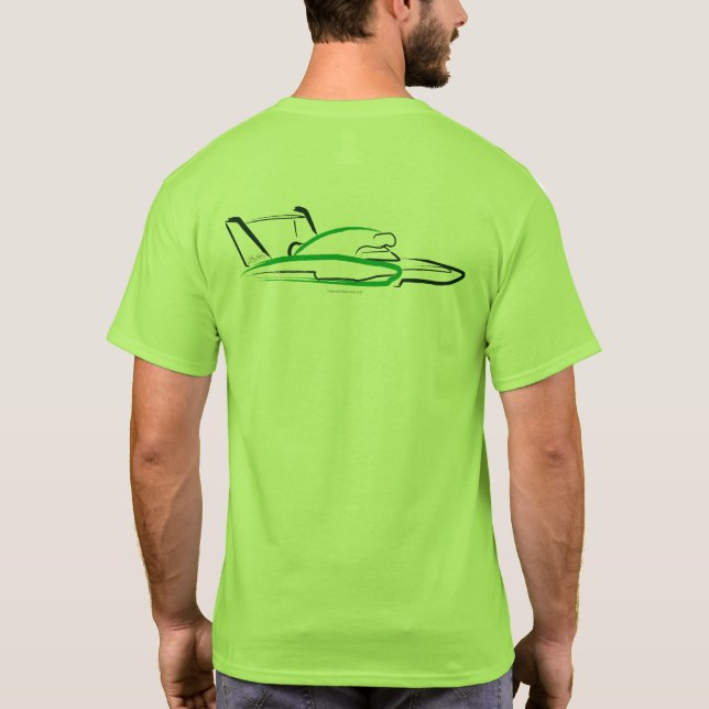 Camiseta Hidroavião 01 Lime Back (Verso)