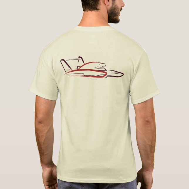 Camiseta Hidroavião 01 Natural Back (Verso)