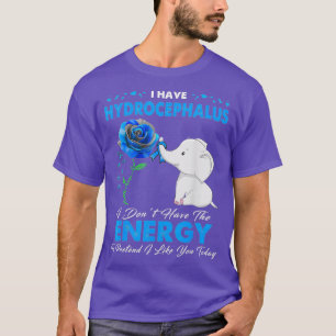 Camiseta Hidrocefalia Sensibilização Eu não tenho energia