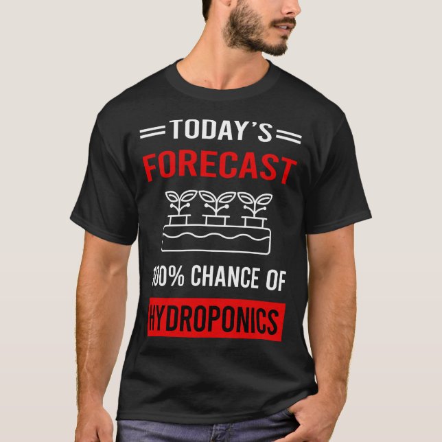 Camiseta Hidroponia Hidropônica Prevista Hoje (Frente)