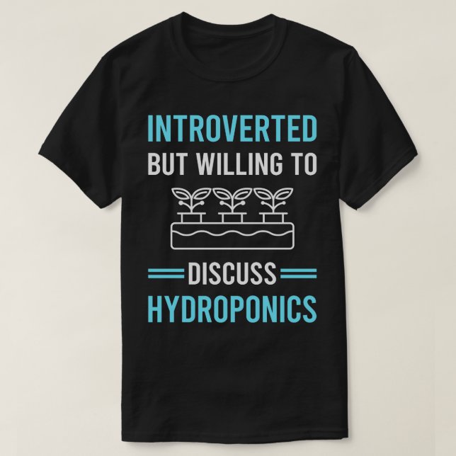 Camiseta Hidroponia Introduzida Hidropônica (Frente do Design)