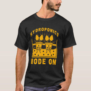 Camiseta Hidropônico Modo Ativado Amante de Plantas de Jard