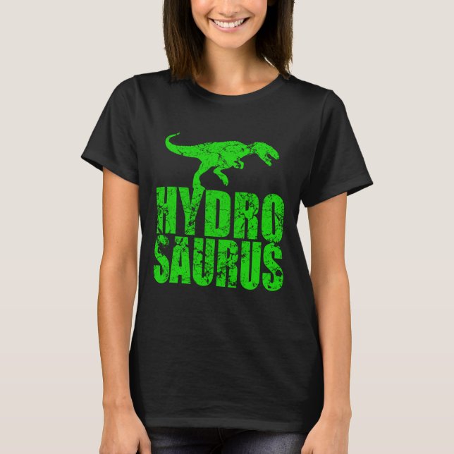 Camiseta Hidroponímicos Dinossauro, em desordem, dentro do  (Frente)