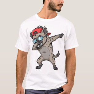 Camiseta Hiena Dabbing Engraçada Fofa Dança Dab