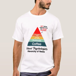 Camiseta Hierarquia de Necessidades da Psicologia Escolar