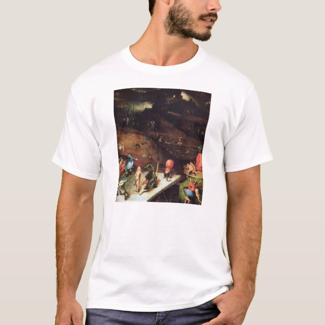 Camiseta Hieronymus Bosch que pinta a arte (Frente)