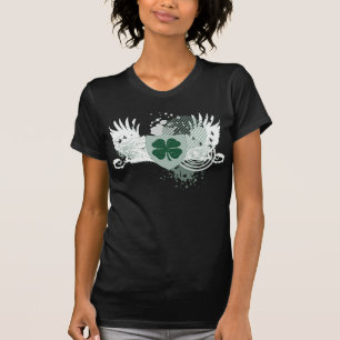 Camiseta hifi de trevo de quatro folhas