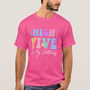 Camiseta High 5 É a minha festa de aniversário de 5 anos