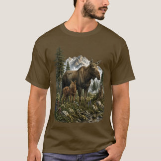 Camiseta High Country Bond –Vintage Moose & Calf Wilderness
